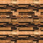 Papel De Parede Adesivo Madeira Efeito Pedaços Cortados 10mx5