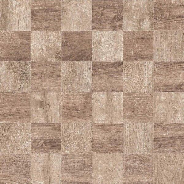 Papel De Parede Adesivo Madeira Escura Quadriculado 10mx50cm