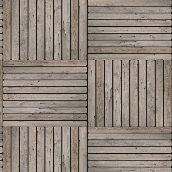 Papel De Parede Adesivo Madeira Estilo Tábuas Tons De Cinza 3