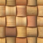 Papel De Parede Adesivo Madeira Marrom Claro Entrelaçada 6mx5