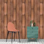 Papel De Parede Adesivo Madeira Marrom Tábuas Pregadas 6mx50cm