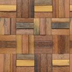 Papel De Parede Adesivo Madeira Marrom Tacos Quadriculados 12