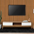 Papel De Parede Adesivo Madeira Ripada 1,50m