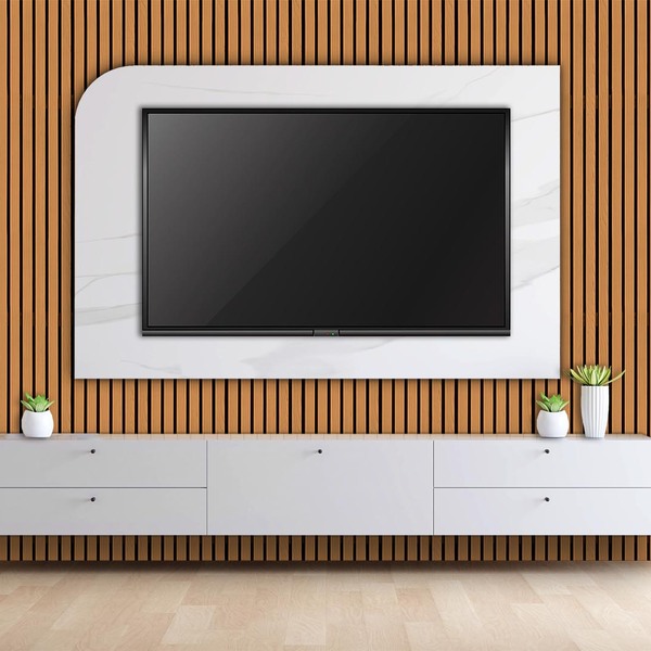 Papel De Parede Adesivo Madeira Ripada 2,3m