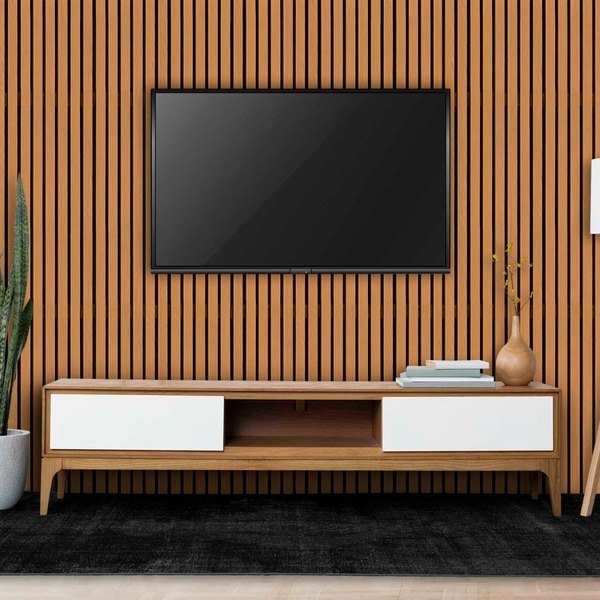 Papel De Parede Adesivo Madeira Ripada 3,00m