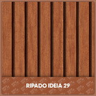 Papel De Parede Adesivo Madeira Ripada Lavável Personalizado