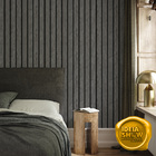 Papel De Parede Adesivo Madeira Ripada Rústica Quarto Sala