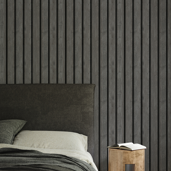 Papel De Parede Adesivo Madeira Ripada Rústica Quarto Sala