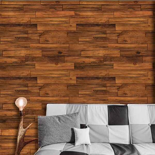 Papel De Parede Adesivo Madeira Ripas M0003