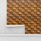 Papel De Parede Adesivo Madeira Robusta Rústica 3d Para Sala