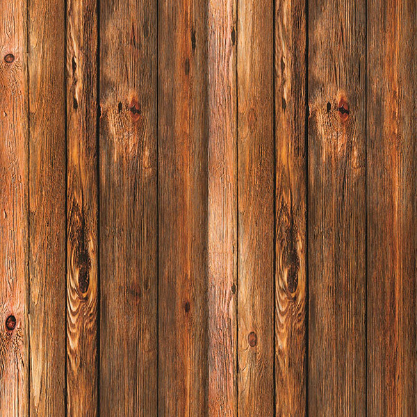 Papel De Parede Adesivo Madeira Rústica Dourada Tábua Lisa 3m