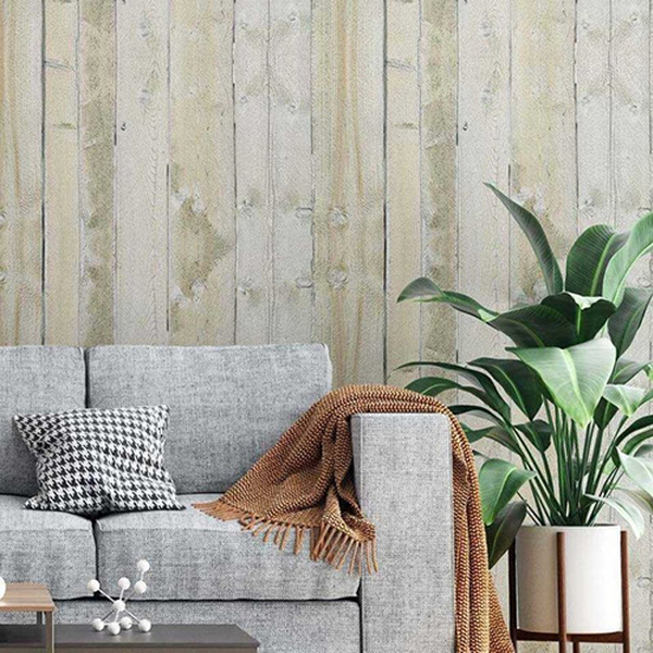 Papel De Parede Adesivo Madeira Rústico N02125 0,48x2,5m