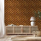 Papel De Parede Adesivo Madeira Tons Bege E Marrom 3mx50cm