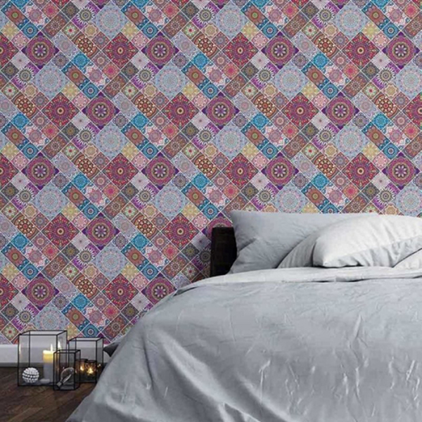 Papel De Parede Adesivo Mandala Geométrico N03150