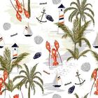 Papel De Parede Adesivo Mar E Coqueiros N06170