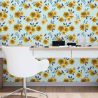 Papel De Parede Adesivo Margaridas N09043