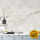 Papel De Parede Adesivo Mármore Bege Rajado Rustico Sala