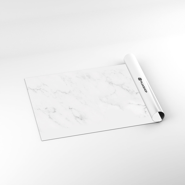 Papel De Parede Adesivo Mármore Branco Decorativo 2,80m