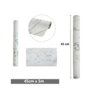 Papel de Parede Adesivo Mármore Branco Lavável 5mx45cm Envelo