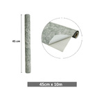 Papel de Parede Adesivo Mármore Cinza Lavável 10mx45cm Envelo