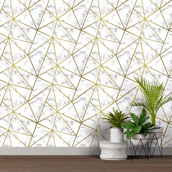 Papel De Parede Adesivo Mármore Diamond Vinílico Lavável Para