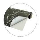 Papel de Parede Adesivo Mármore Preto Lavável 5mx45cm Envelop