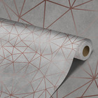 Papel De Parede Adesivo Marmorizado Cinza Claro Rosé 9m