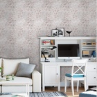 Papel De Parede Adesivo Marmorizado Cinza Claro Rosé  18m