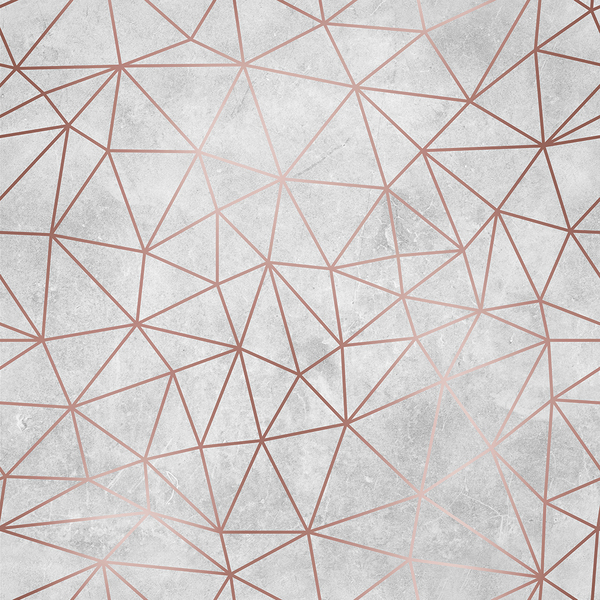 Papel De Parede Adesivo Marmorizado Cinza Claro Rosé  18m