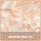 Papel De Parede Adesivo Marmorizado Salmão De Luxo Lavável