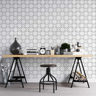 Papel De Parede Adesivo Marroquino Cinza N05262