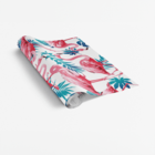 Papel De Parede Adesivo Menina Tropical Flamingo Quarto 1mx50