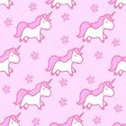 Papel De Parede Adesivo Menina Unicórnio Fundo Rosa Quarto 2,