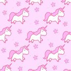 Papel De Parede Adesivo Menina Unicórnio Fundo Rosa Quarto 3m