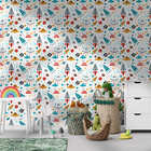 Papel De Parede Adesivo Menino Astronauta Espaço Quarto 1mx50