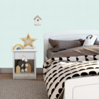 Papel De Parede Adesivo Mini Corações Verde Menta Bebê 15m