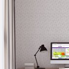 Papel De Parede Adesivo Mini Tijolo Branco 2,70 X 0,57m