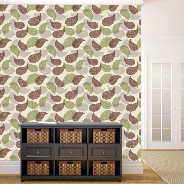 Papel De Parede Adesivo - Mosaico Folhas - 013ppn