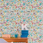 Papel De Parede Adesivo Música Colorido 0176