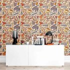 Papel De Parede Adesivo Musica Retrô N09058