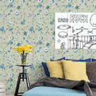 Papel De Parede Adesivo Música Verde 354