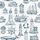 Papel De Parede Adesivo Naútico Mar N012118