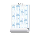 Papel De Parede Adesivo Nuvem Azul 415032361
