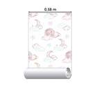 Papel De Parede Adesivo Nuvem, Lua Infantil N03128 R 0,48x2,5m