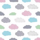 Papel De Parede Adesivo Nuvens Coloridas 293546576