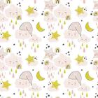 Papel De Parede Adesivo Nuvens Rosas N09087