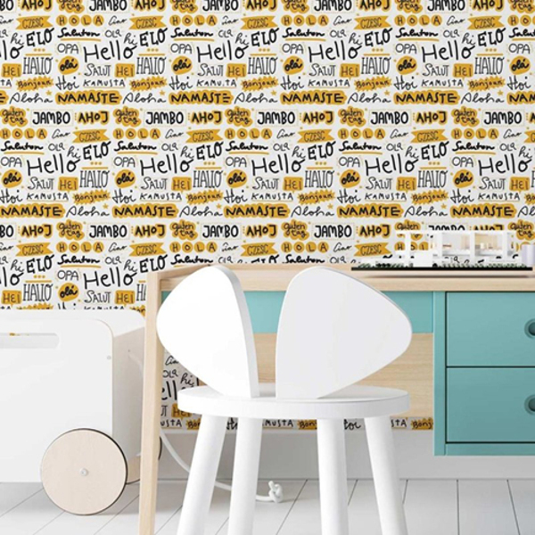 Papel De Parede Adesivo Olá Frases N03121