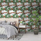 Papel De Parede Adesivo Onça Pintada Fundo Branco Quarto 6mx5