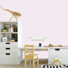Papel De Parede Adesivo Ondas Rosa  Enxoval Quarto Bebê 18m