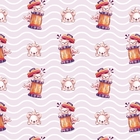 Papel De Parede Adesivo Ondas Rosa Com Ursinhos Bebê 18m